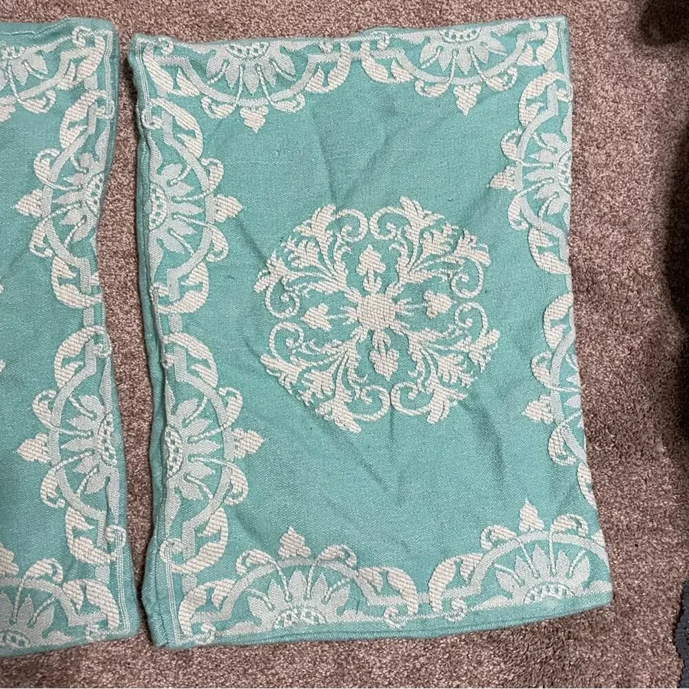 Tiffany blue & White Pillow Shams